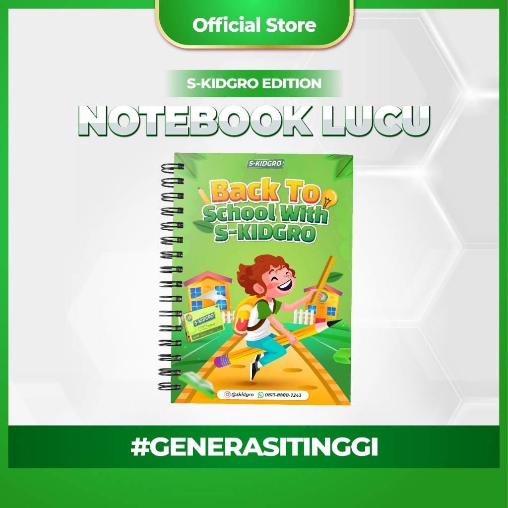

[BONUS EXCLUSIVE] Notebook Lucu Spesial Edition S-KIDGRO