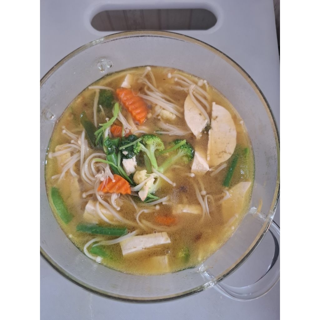 

sop tahu jamur enoki