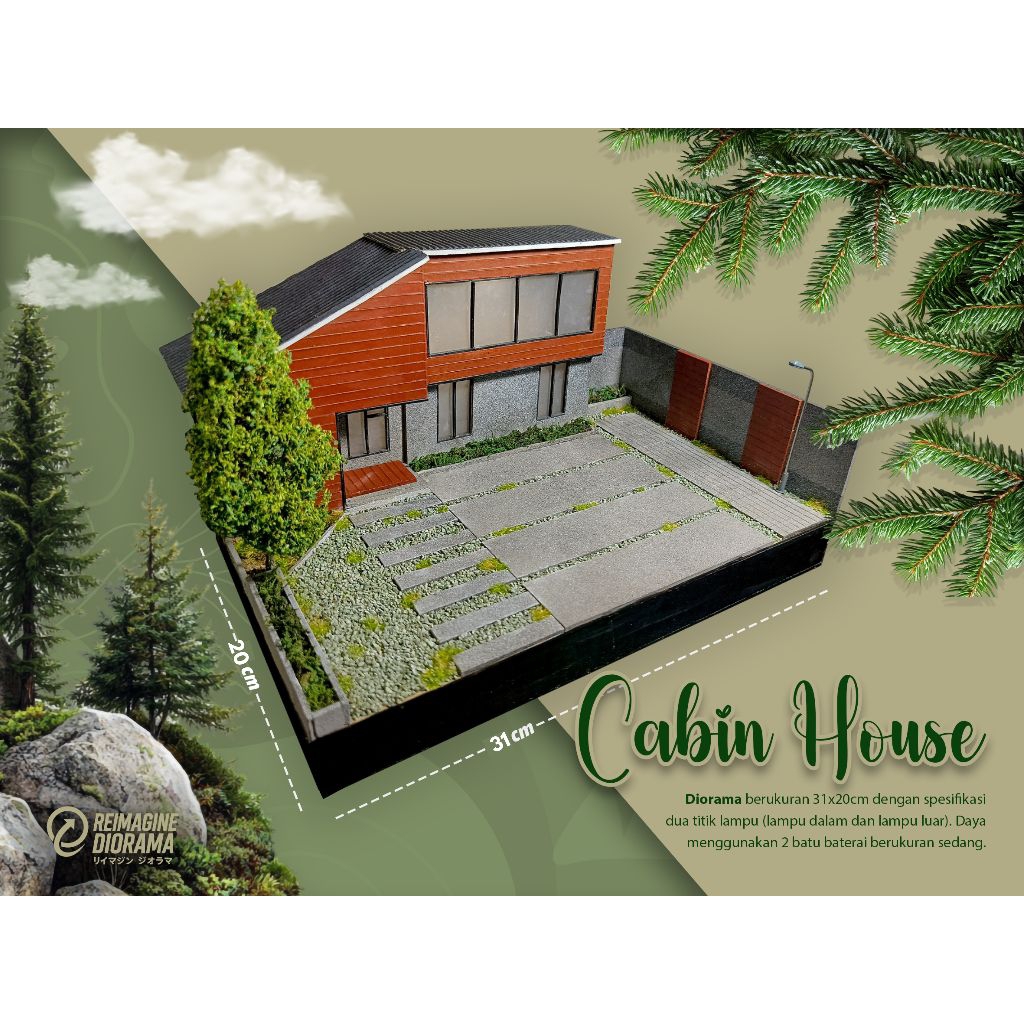 DIORAMA MODERN CABIN HOUSE