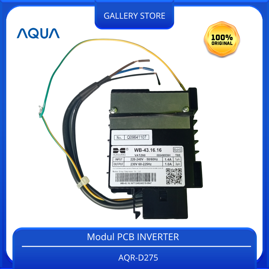 PCB INVERTER KULKAS AQUA JAPAN 2 PINTU AQR D275 AQR - D275