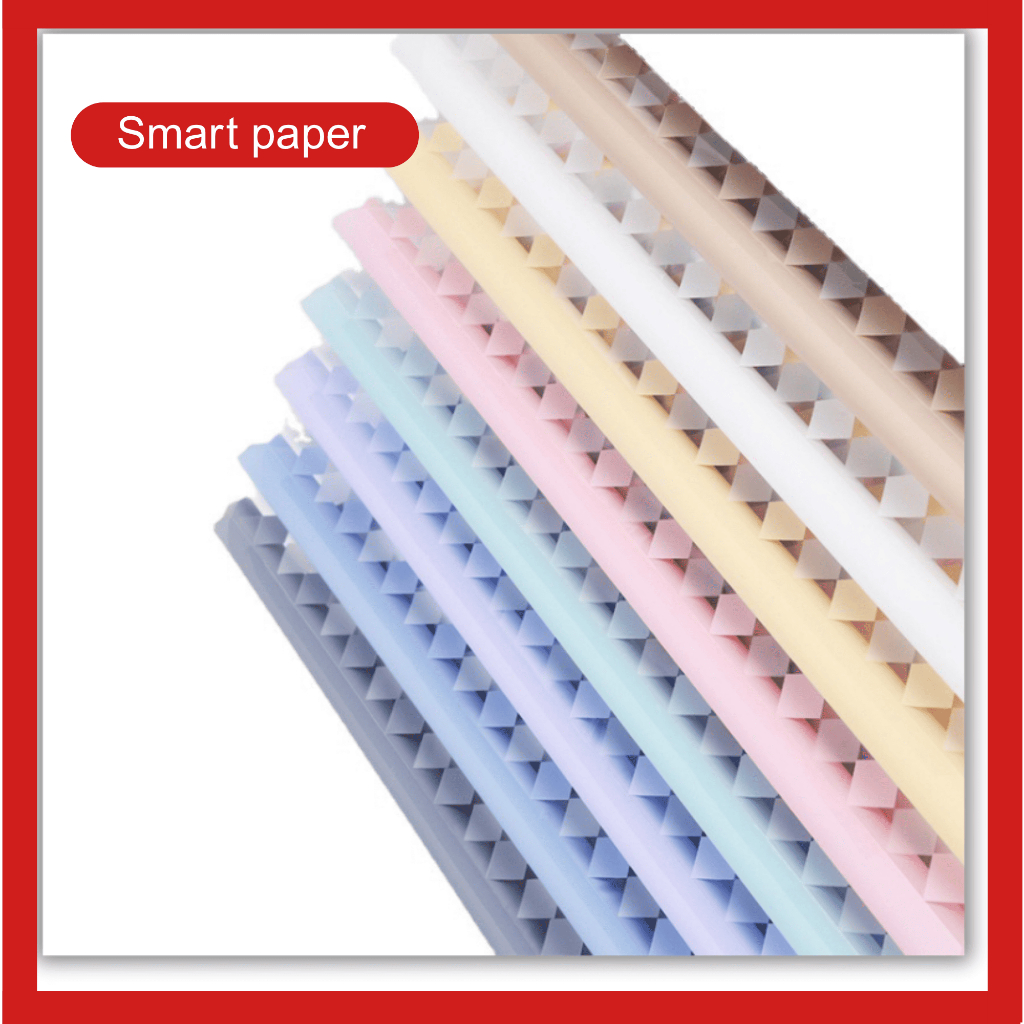 

Flower Wrapping Paper Rubik's Cube Kertas Buket Wisuda Anniversary Romantis Bunga Kotak Kotak Transparan Cellophane KB078