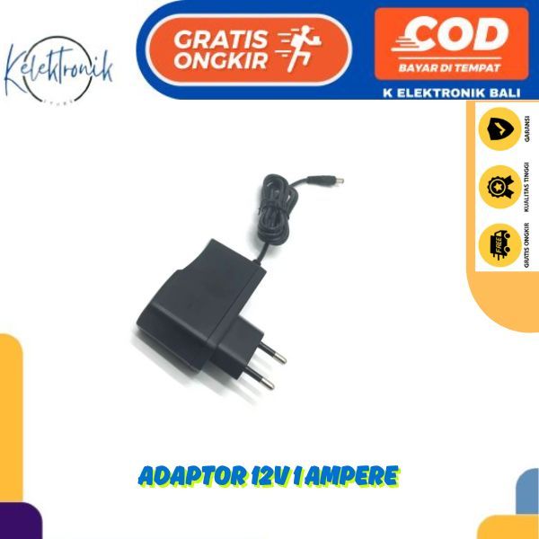 Adaptor 12v 1 Ampere adaptor 12v 1A
