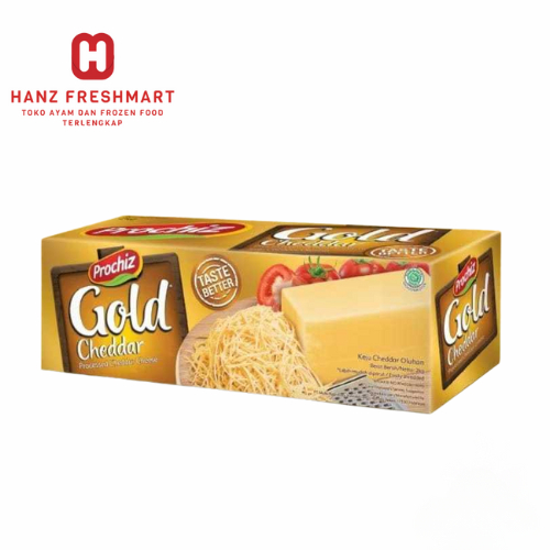 

Keju Prochiz Cheese Gold Cheddar 2kg - Hanz Freshmart