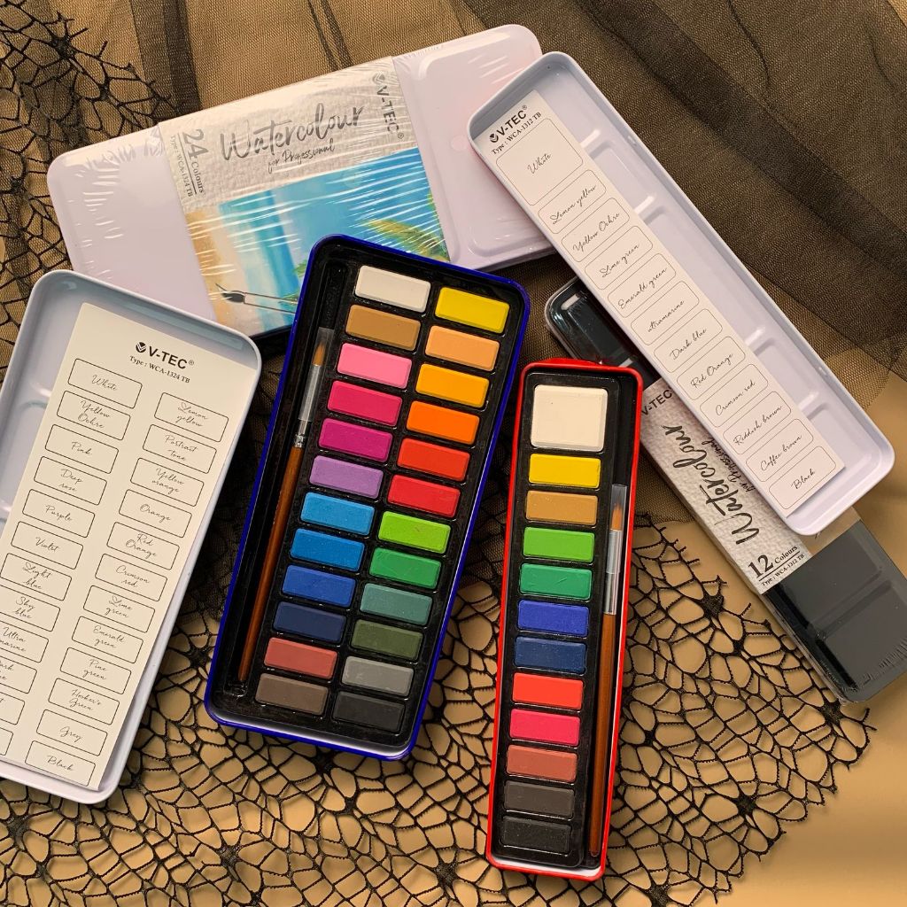 

Cat Air V-Tec Kemasan Kaleng WCA-1312 & WCA-1324 Watercolour Tin Case V-Tec