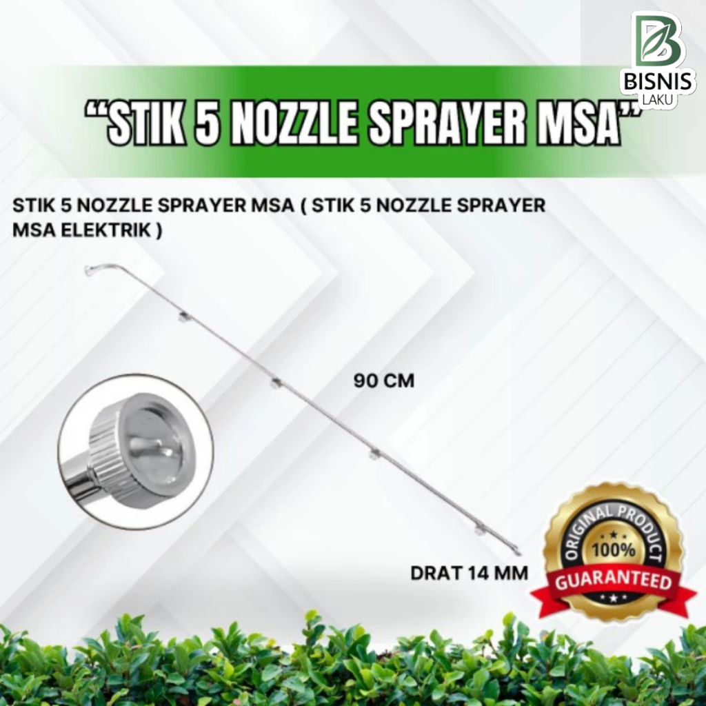 STIK SPRAYER MATA 5 PANJANG 90CM/ Stik / STIK 5 NOZZLE / Elektrik 5 mata / nozel Stainless