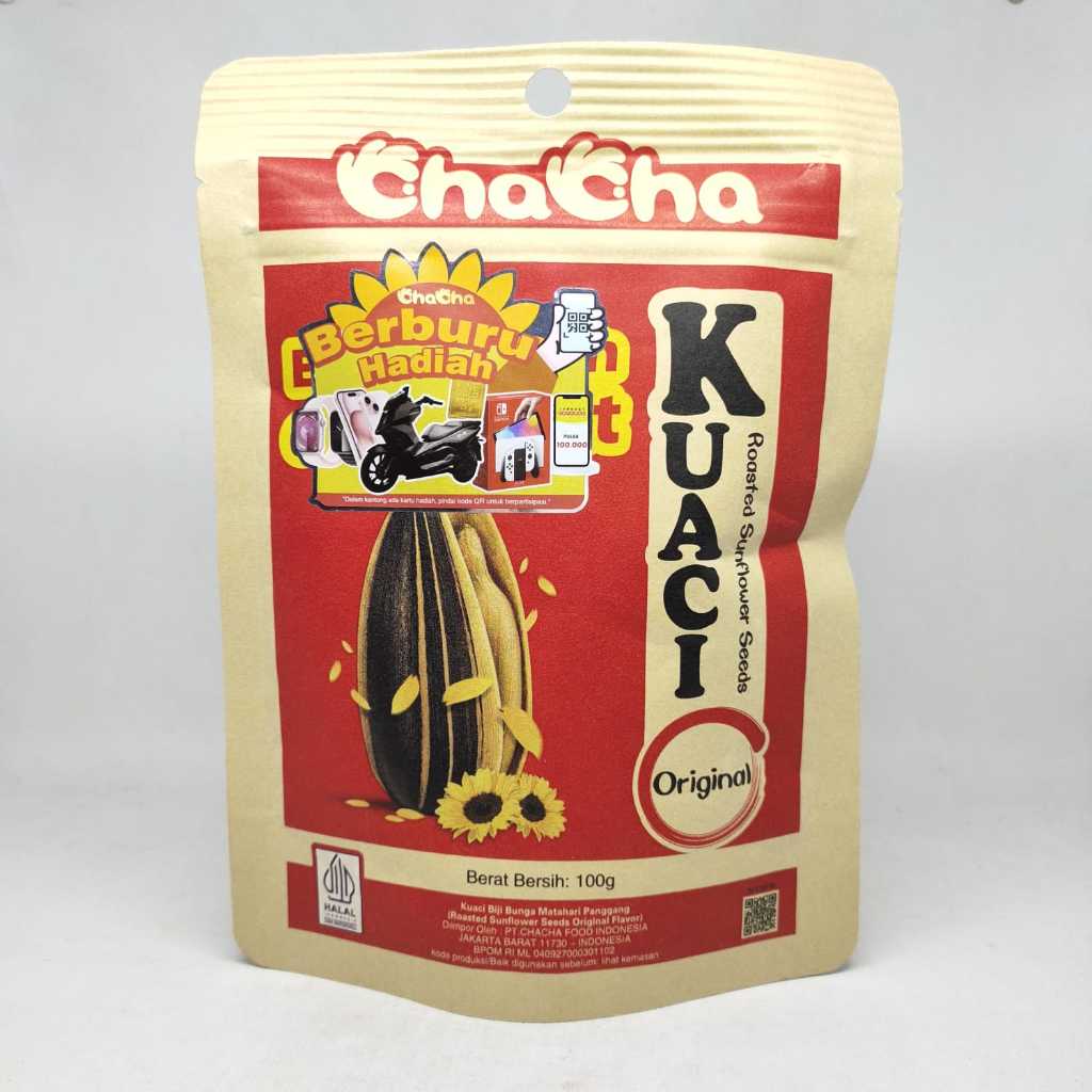 

[oddsolshop] pekanbaru/Chacha Kuaci 100GR Tasty & Crispy Biji Bunga Matahari Kwaci Sunflower Seeds