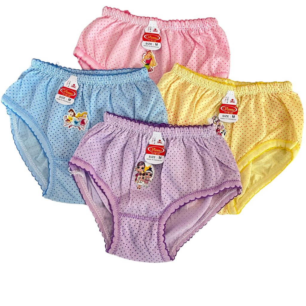 Celana Dalam Anak Perempuan Kriwil Karakter Lucu 1 Lusin