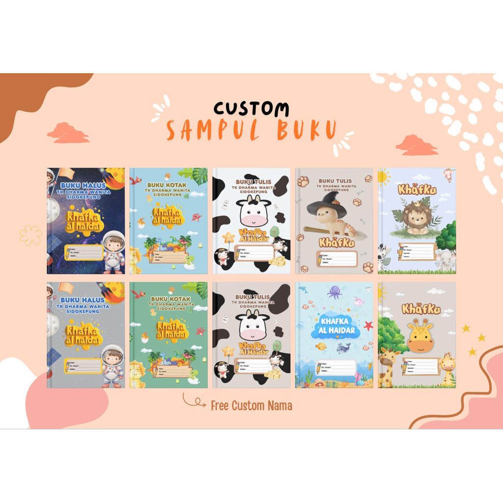 

Vamous - SAMPUL BUKU TULIS CUSTOM NAMA
