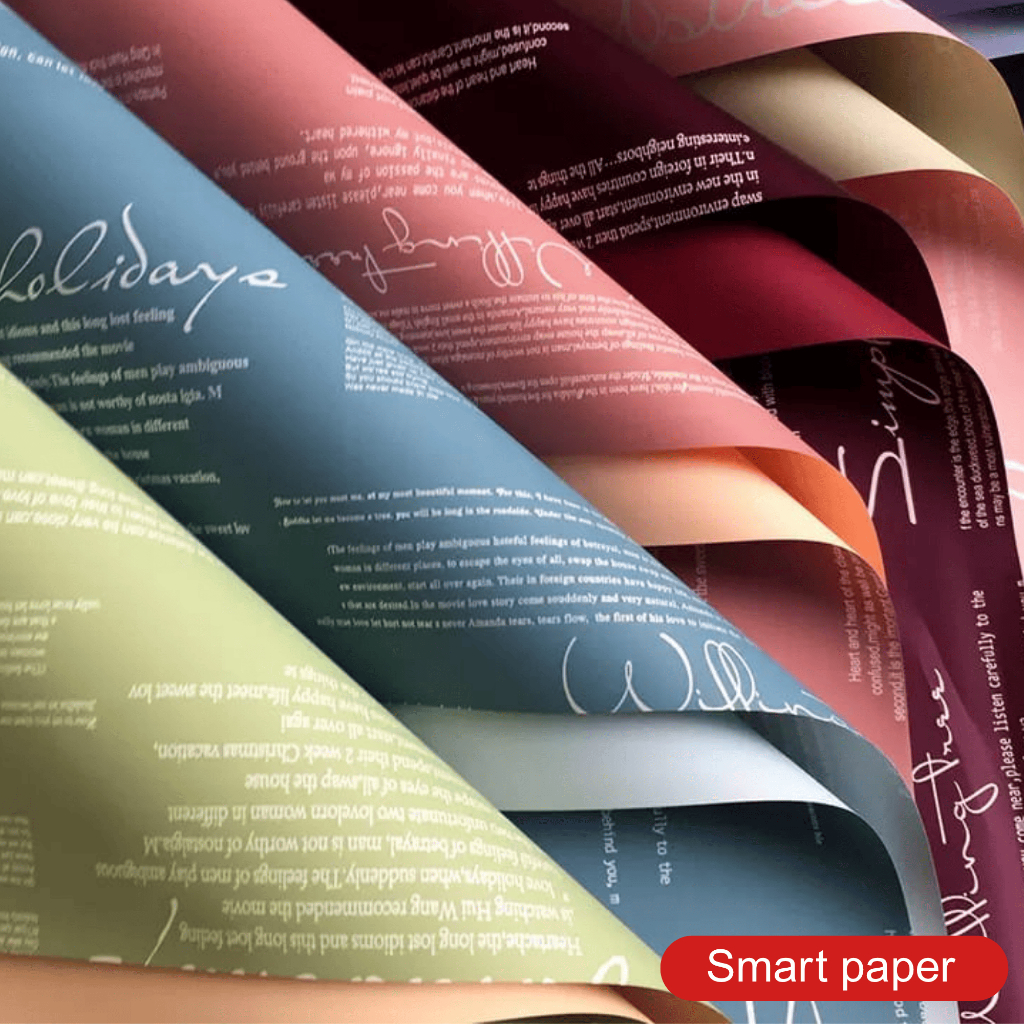 

Isi 20 LEMBAR Kertas Bunga Buket Florist Dua Warna Bi Color Flower Wrapping Paper Cellophane KB011