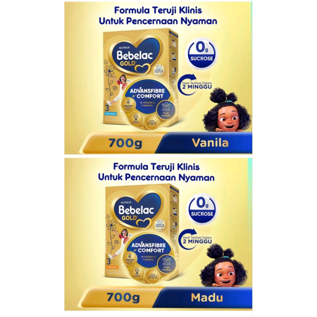 

BEBELAC GOLD 3 VANILA DAN MADU 700g