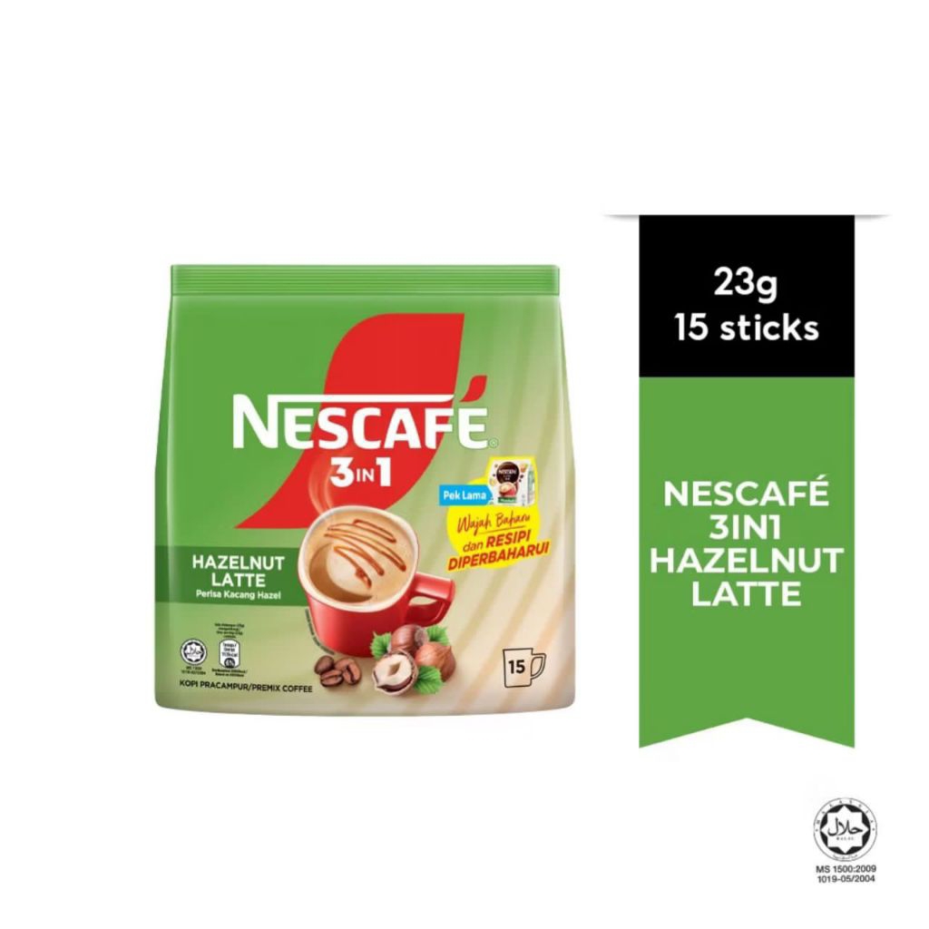 

NESCAFE 3IN1 INSTAN COFFEE HAZELNUT LATTE