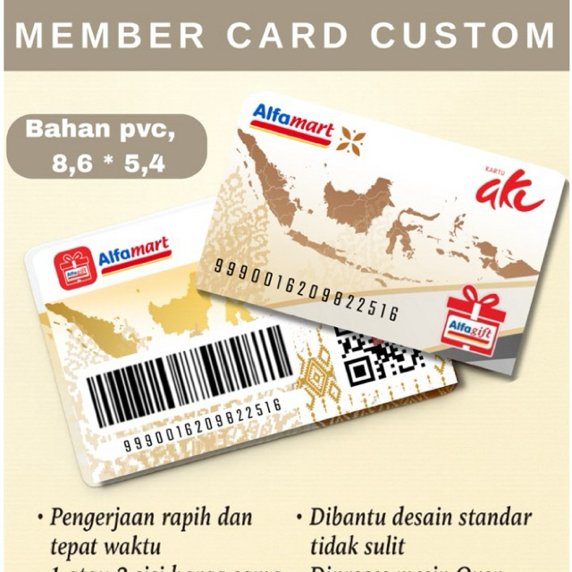 

MEMBER CARD CUSTOM | TEMA GOLD NUSANTARA EDITION | DESAIN BAGUS | BAHAN PVC | MURAH