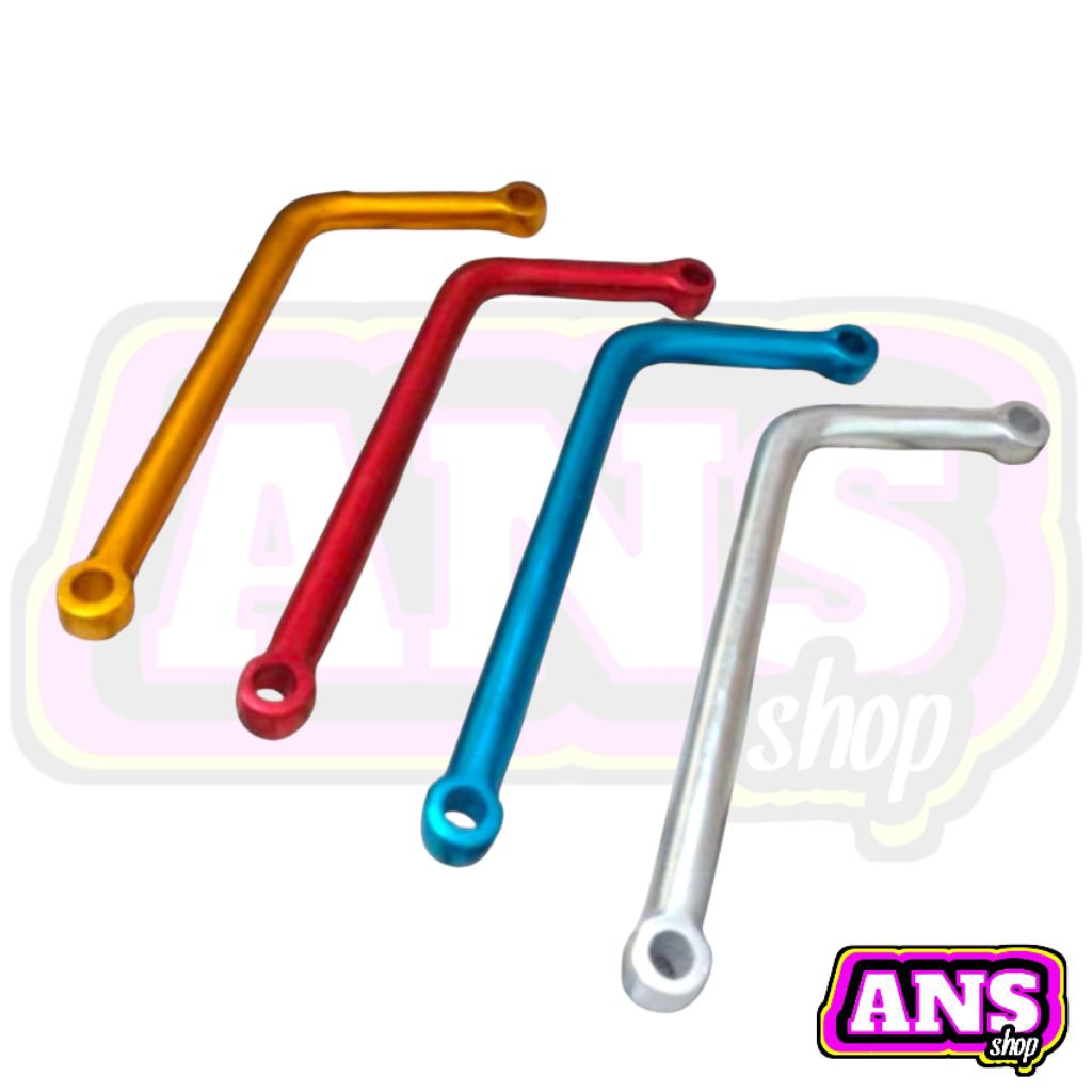 Pangkon knalpot L breket dudukan knalpot model L panjang 18cm alumunium
