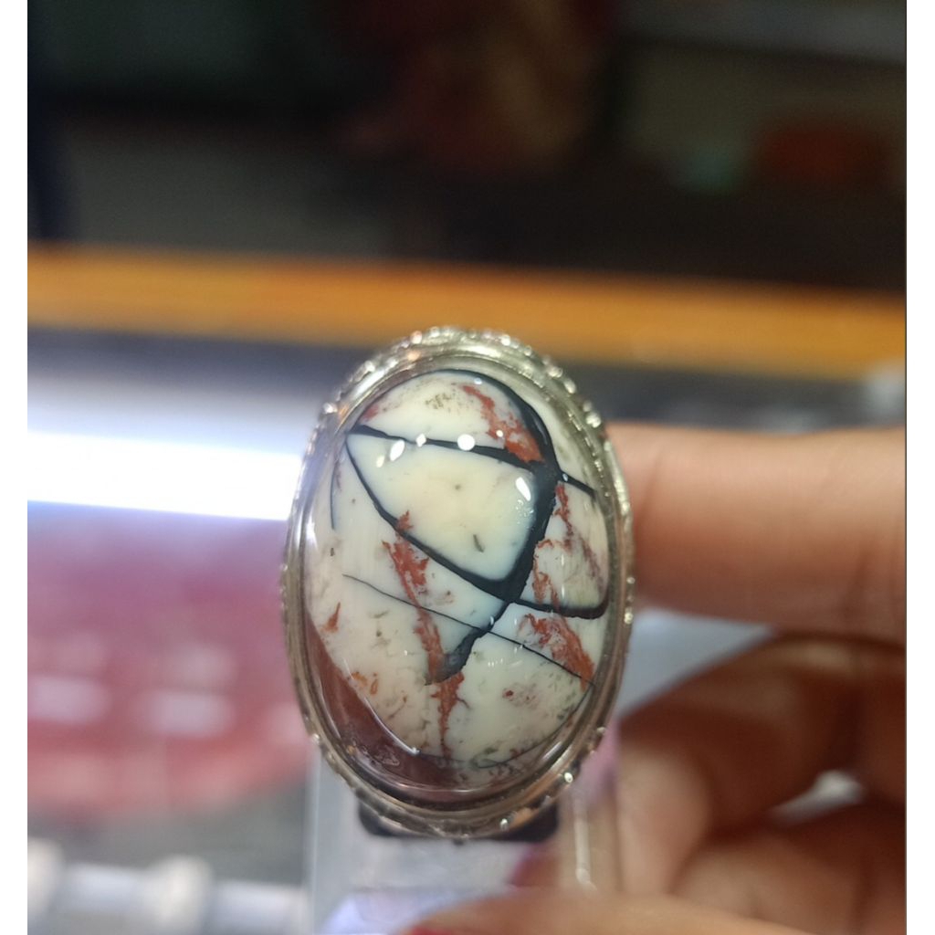 Cincin Batu Nogo suii klawing motif/Jumbo(Natural)