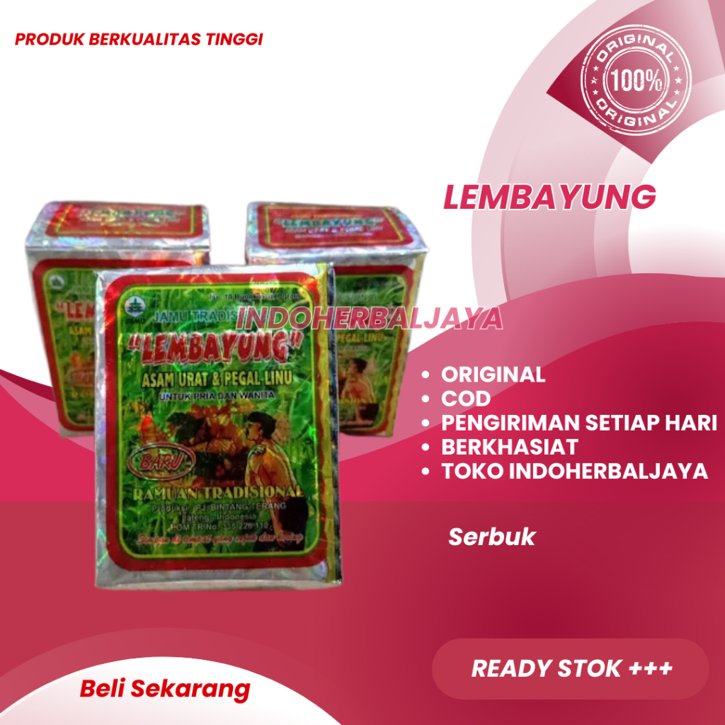 

LEMBAYUNG KAPSUL ORIGINAL (ASAM URAT)