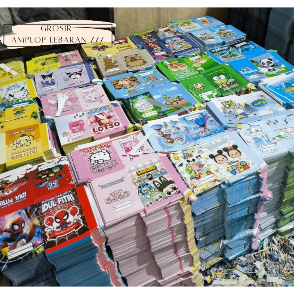 

PAKET USAHA AMPLOP LEBARAN MINI KARAKTER 500 LEMBAR