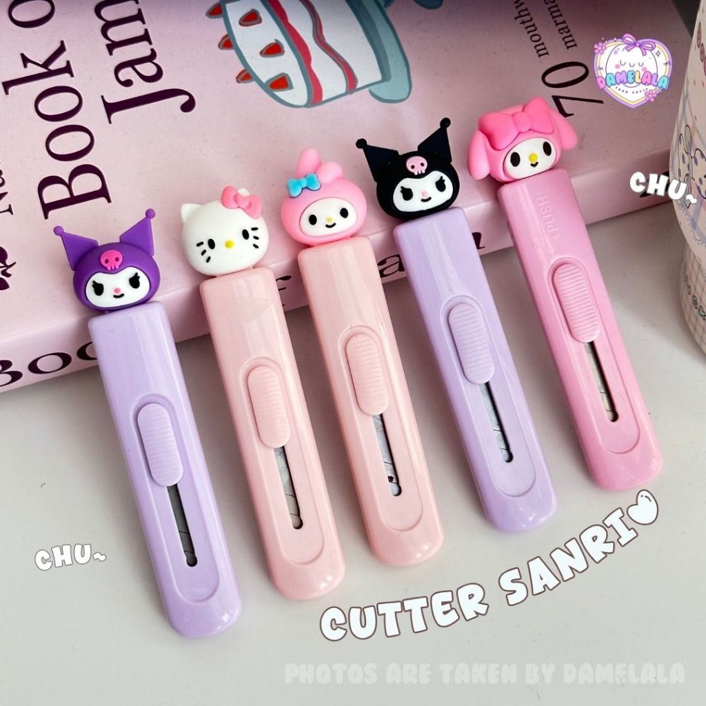 

[ DAMELALA ] Paper Cutter Kater Kertas Sanrio Kuromi Melody Hello Kitty Cutting Tool