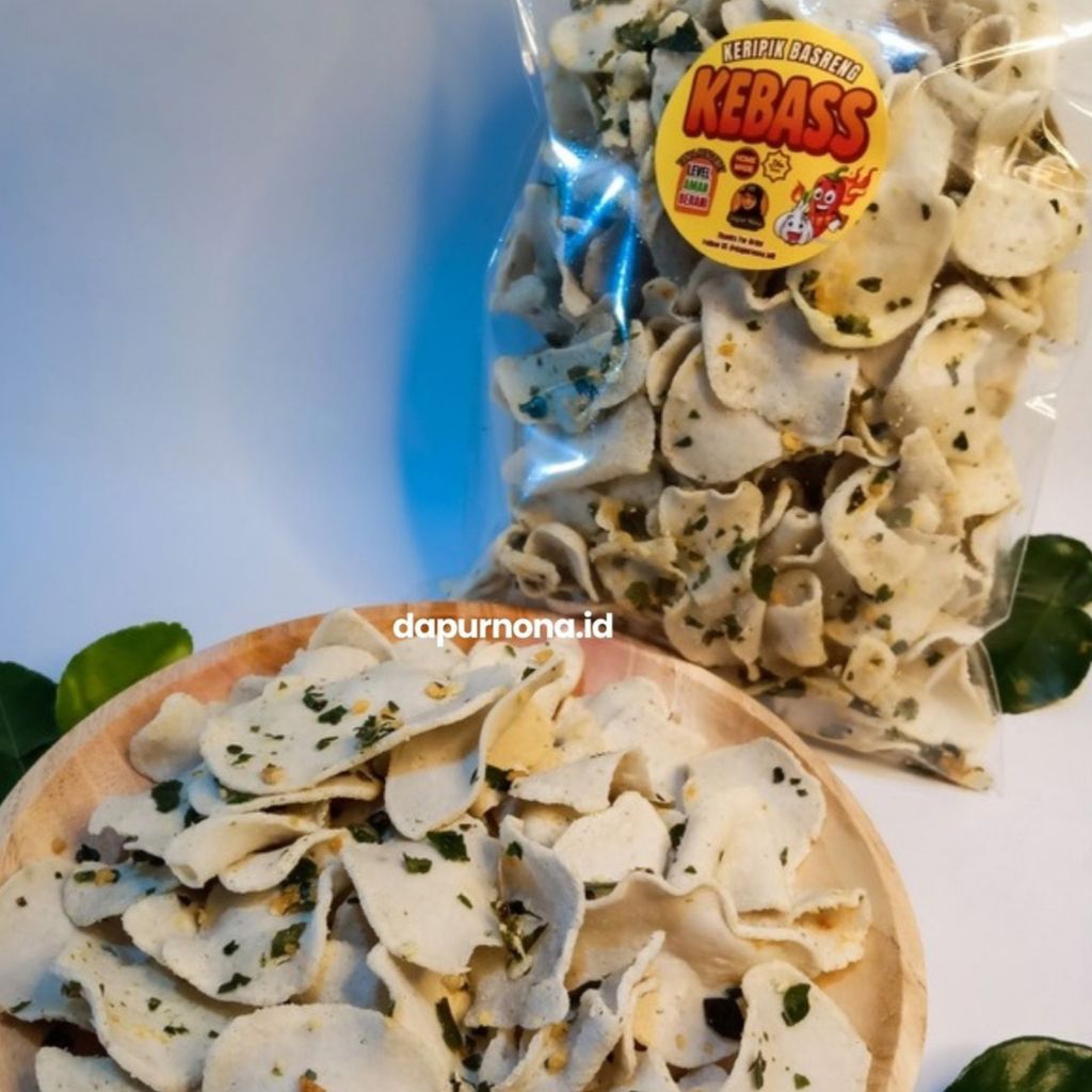 

Basreng viral keripik basreng daun jeruk original premium home made 200 g KEBASS