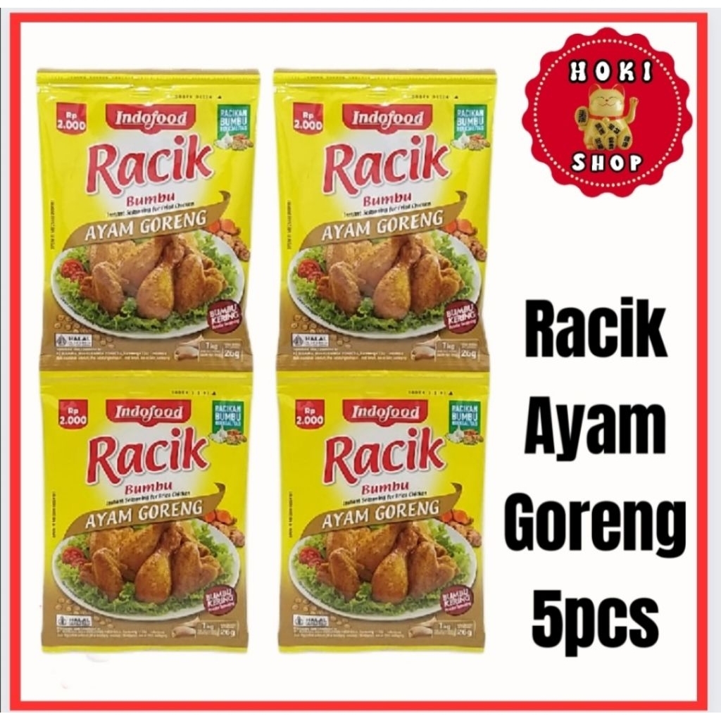 

Bumbu Racik Ayam Goreng 5pcs / Racik Bumbu Ayam Goreng
