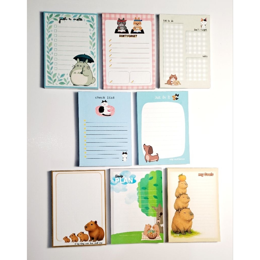 

memo pad A7, desain unik lucu