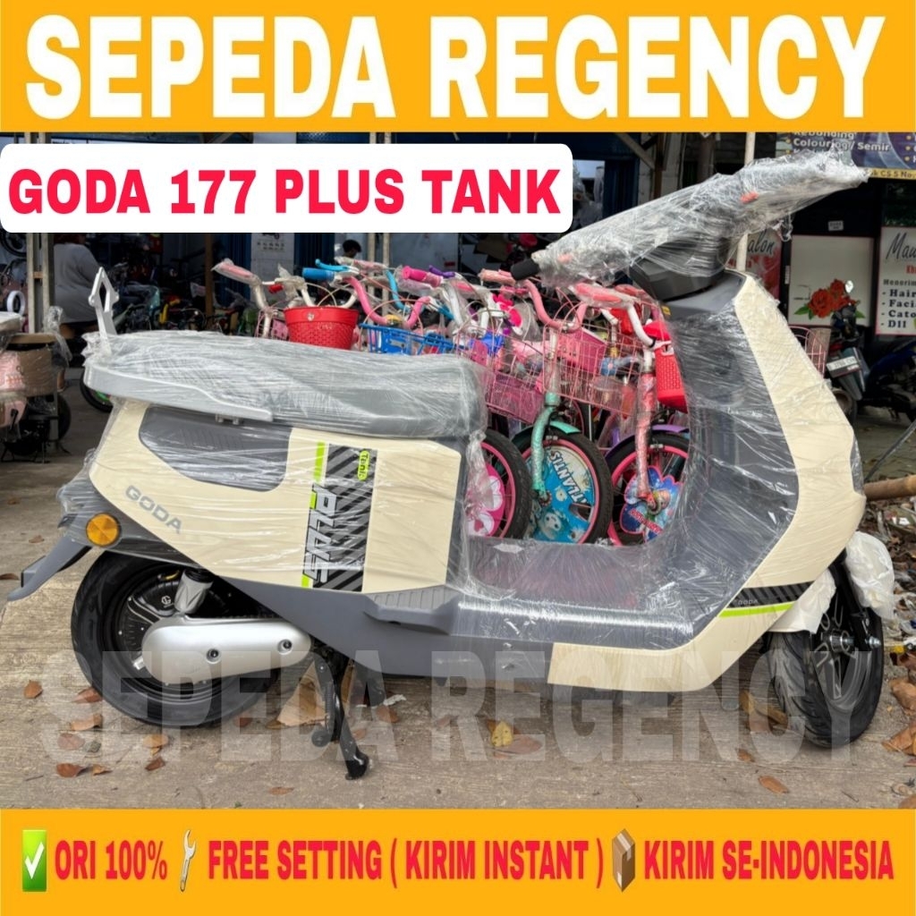 Sepeda Listrik GODA TANK 177 PLUS Electric Bike 100 Watt