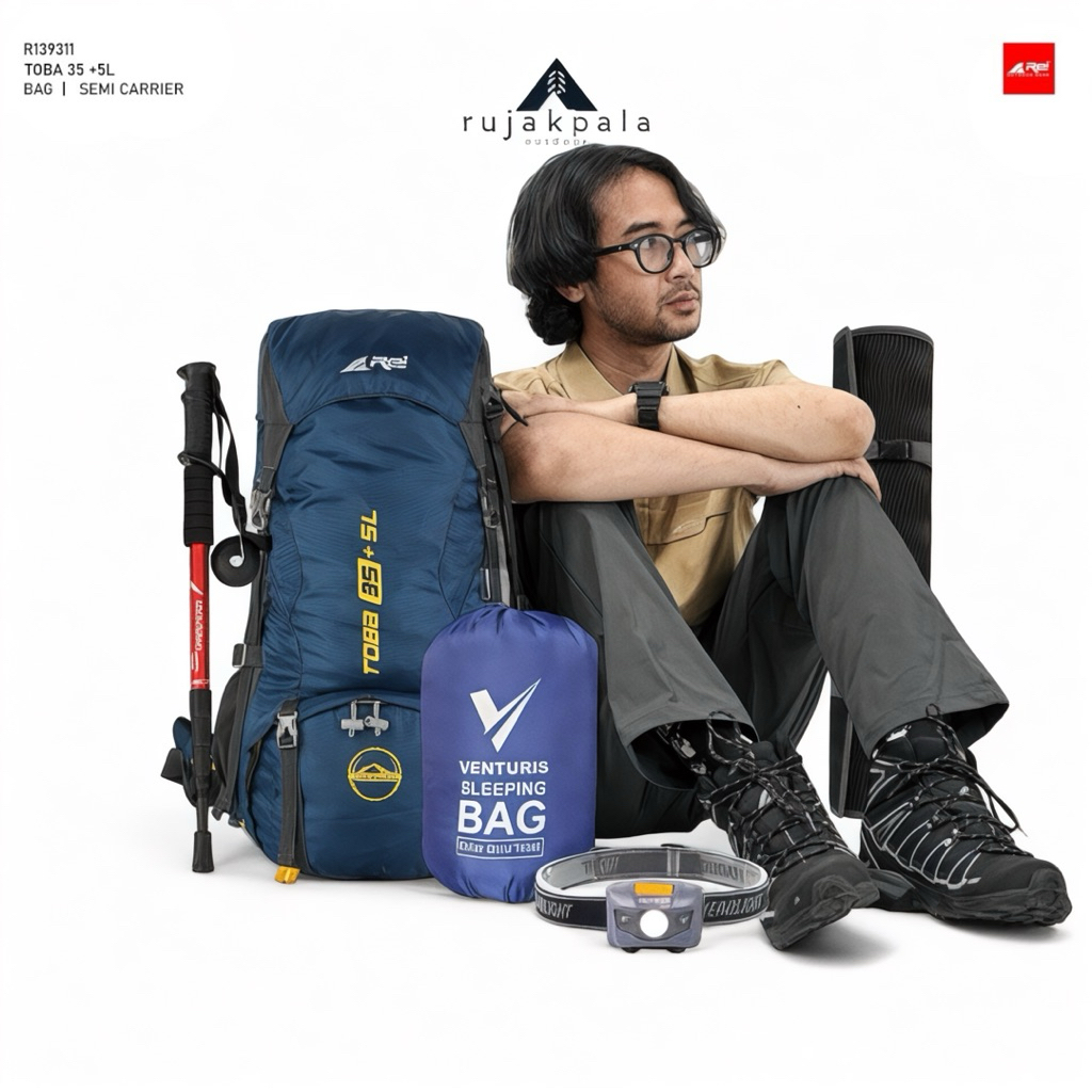 paket mendaki OT2 toba - carrier arei toba 35+5L / paket mendaki murah keril rei
