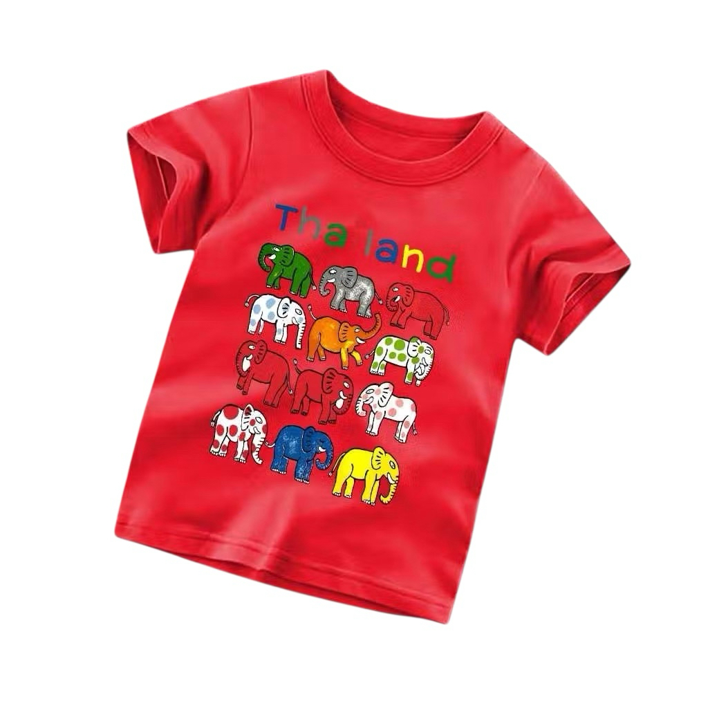 DEPH STORE - ATASAN KAOS ANAK ANAK MOTIF THAILAND GAJAH / BAJU KAOS ANAK COWOK CEWEK / KAOS ATASAN A