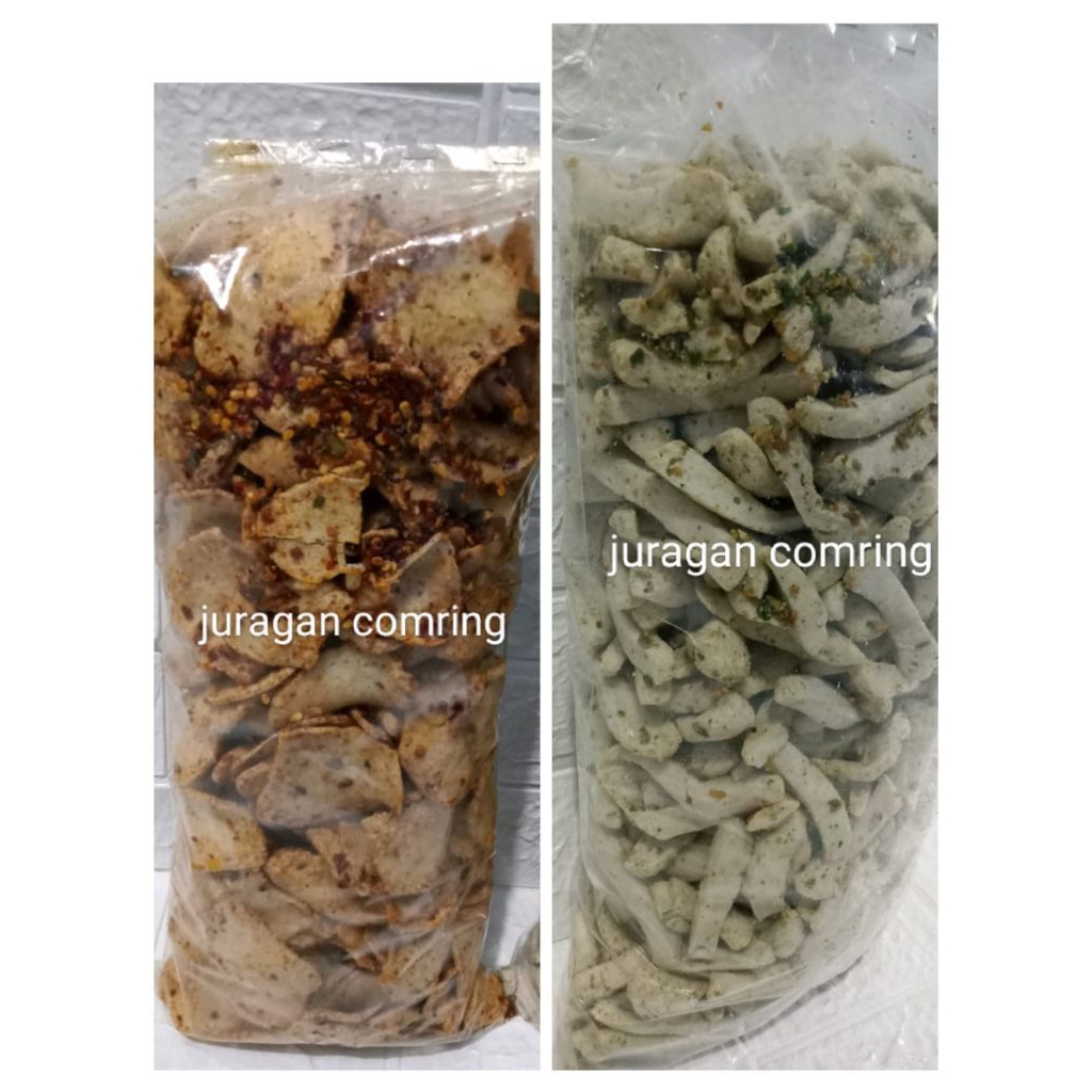 

Cemilan pedas basreng ikan daun jeruk 500 gr