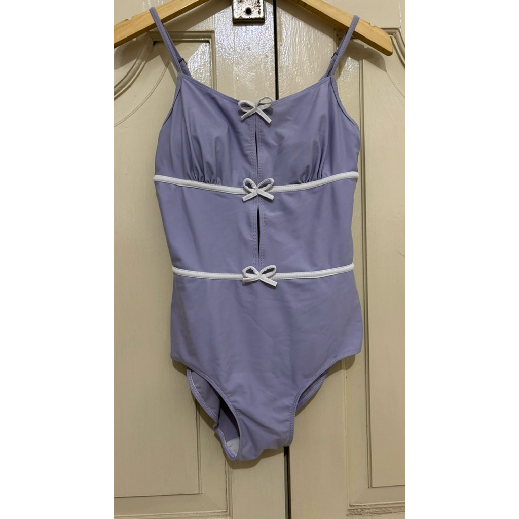 (Preloved) Bikini pita ungu lucu, baju pantai cantik, baju pantai bali, baju renang cantik Swimsuit 