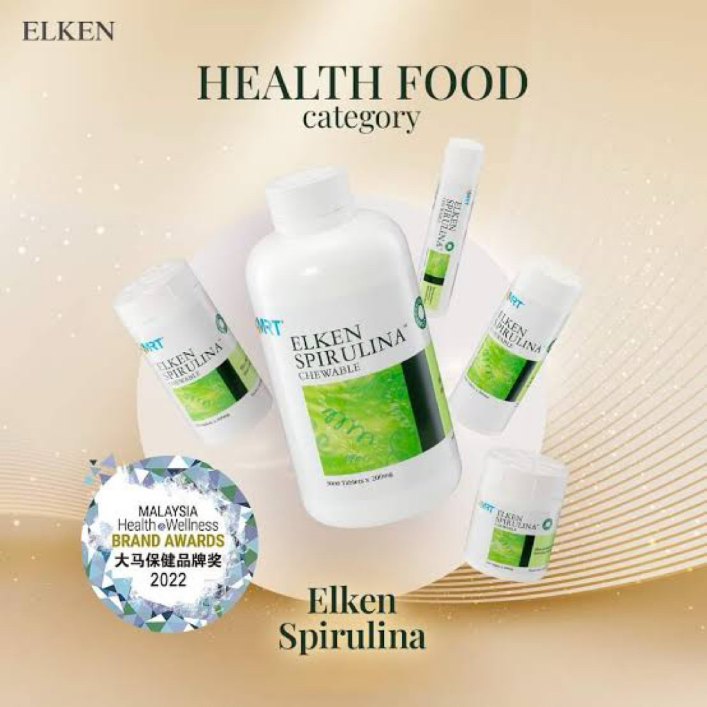 Elken Spirulina Chewable 1200 Tablet