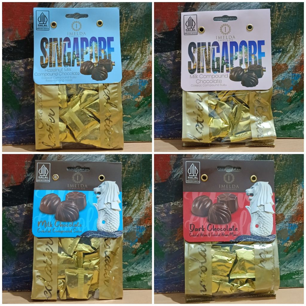 

Imelda 75gr Chocolate Gusset Milk Dark Hazelnut Coklat