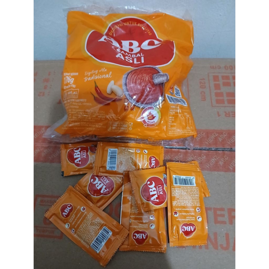 

saos sambal ABC sachet/sambal stik ABC 1 pack isi 22 pcs 8gram