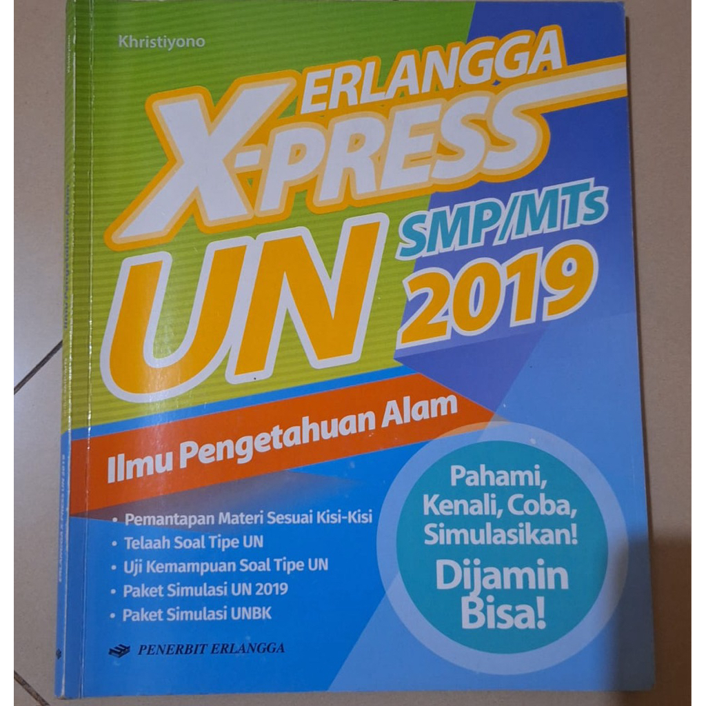 Buku X-Press UN SMP IPA 2019 Erlangga II Bekas