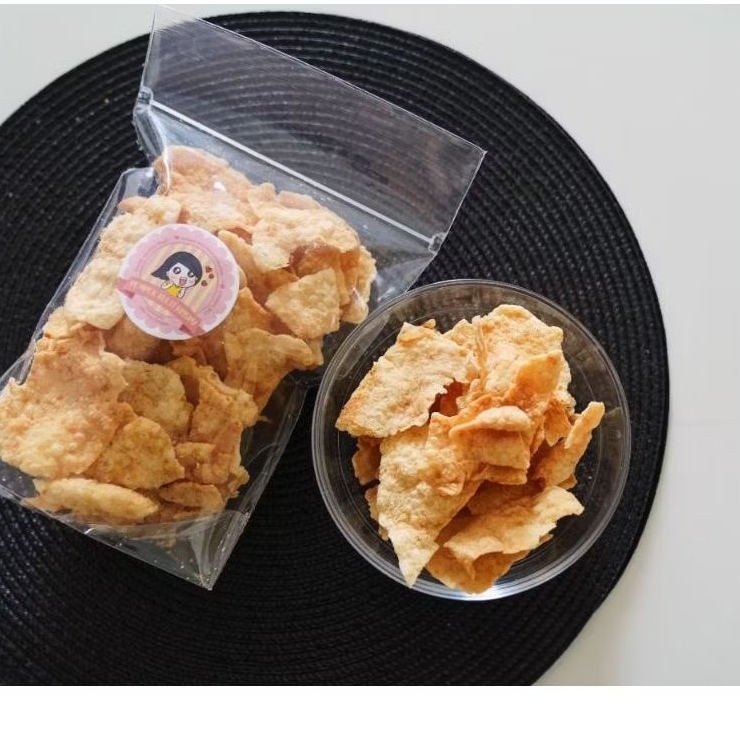 

Pempek kulit krispy big size 3bks free cuka 100ml