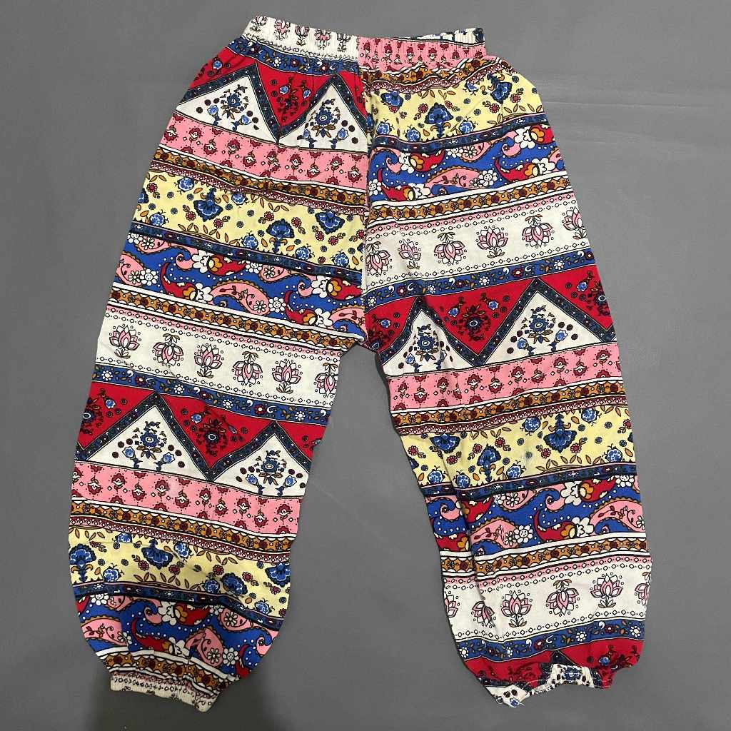 ANAK K348 (NO BRAND, PRELOVED) Celana Santai Rumah Joger Adem Pinggang Karet Yogya Bali Batik Tribal