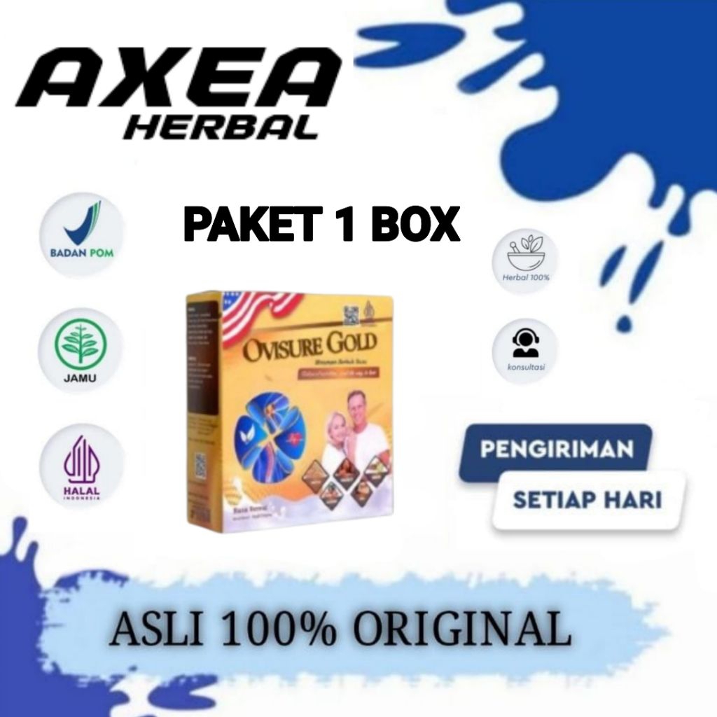 

1 BOX OVISURE GOLD MILK SUSU OBAT TULANG DAN SENDI YG SEHAT 100% DIMFOR USA