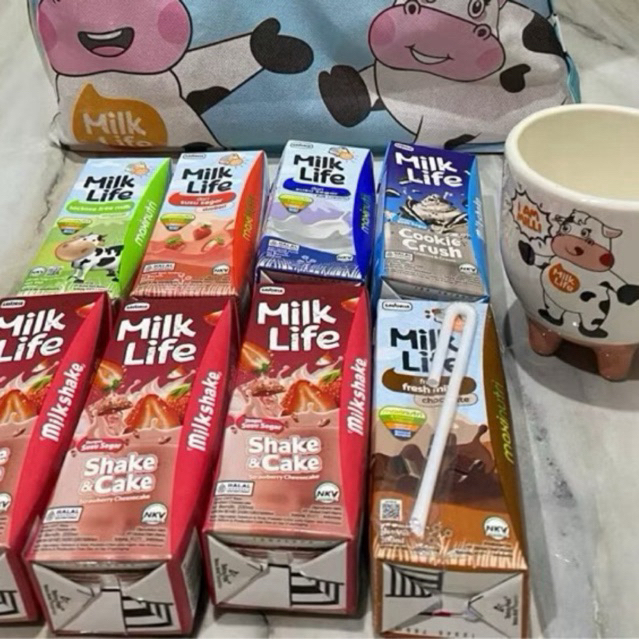 

Paket susu milk life gelas sapi jakarta fair prj sale ready
