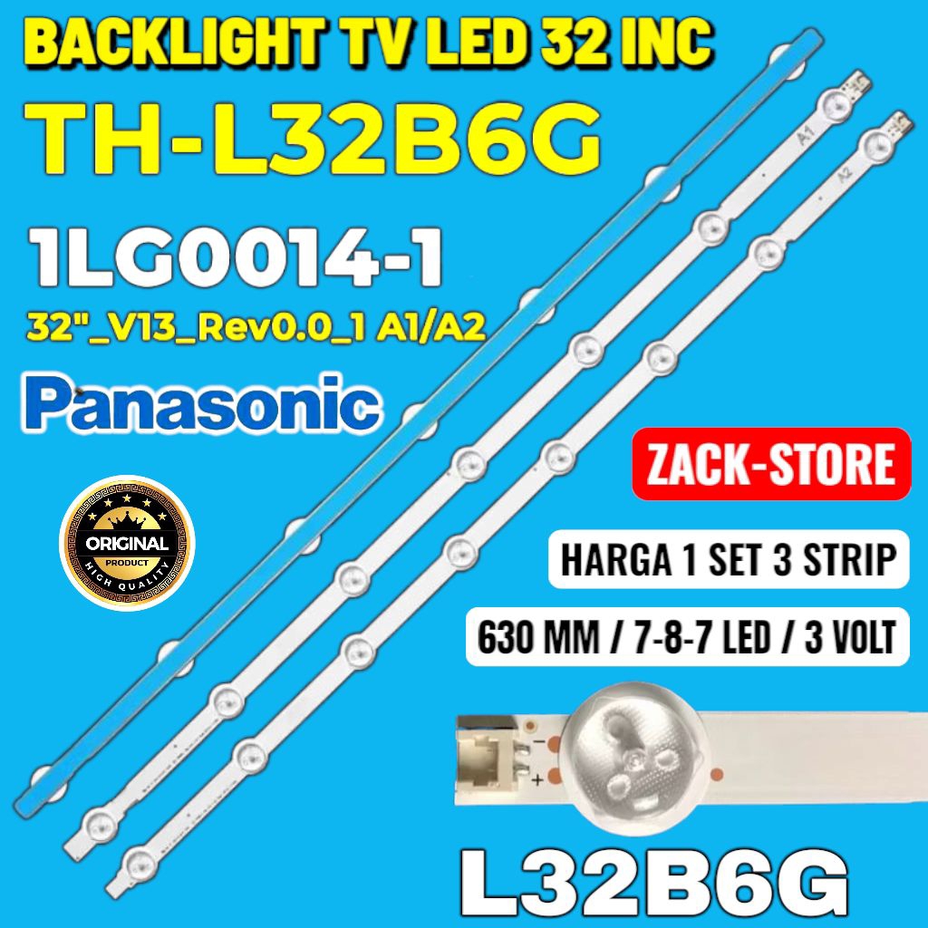 BACKLIGHT TV LED PANASONIC TH-L32B6G THL32B6G