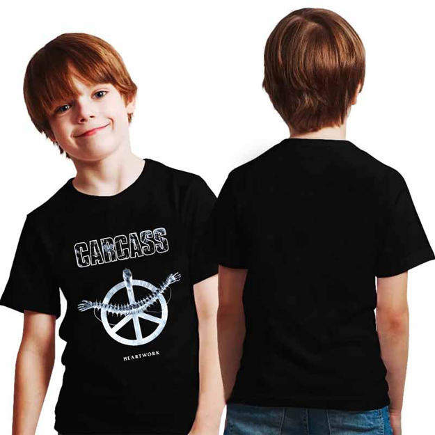 Kaos Carcass Heartwork Tshirt Anak Umur 2 s/d 12 Tahun