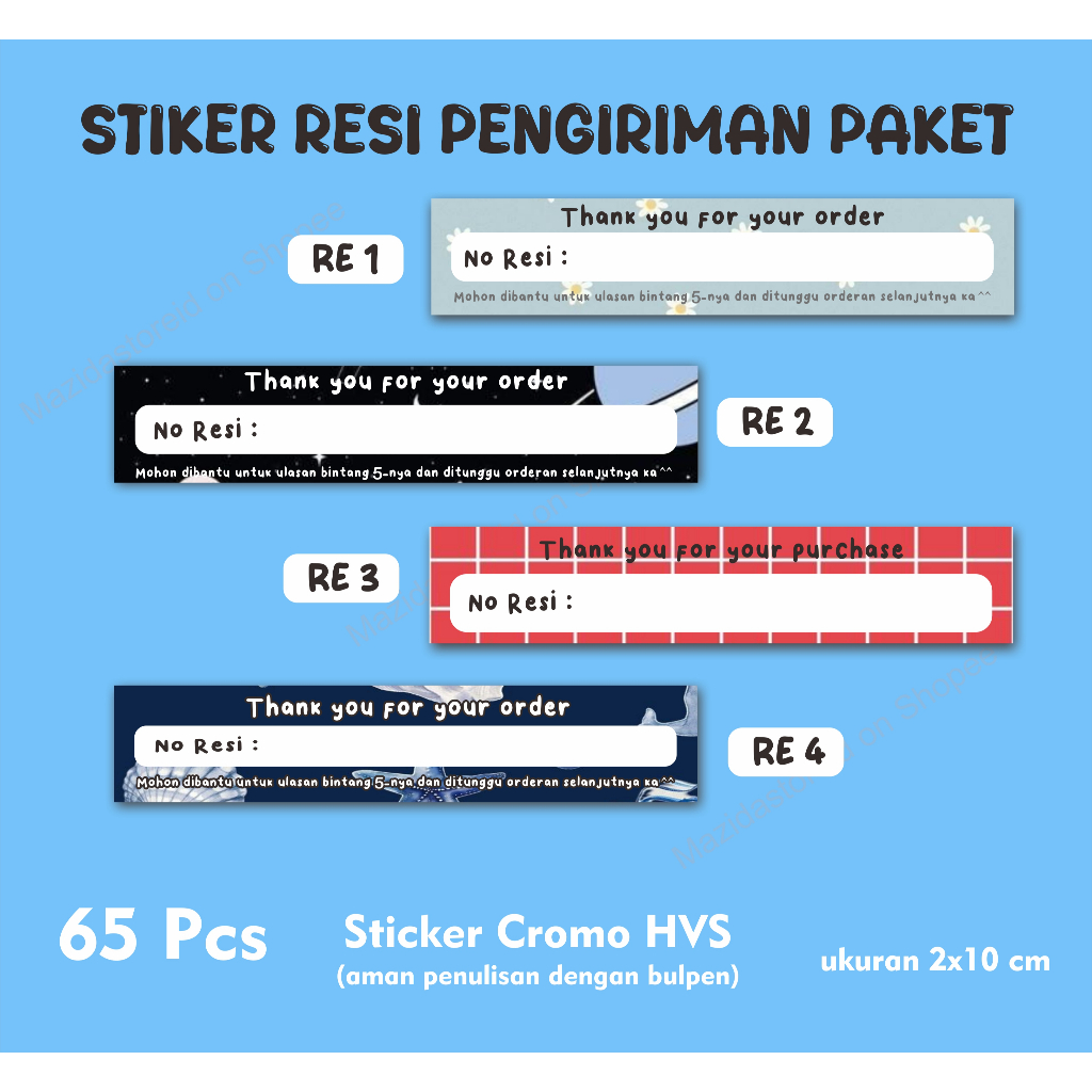 

[65 PCS]Sticker Resi Label Pengiriman Stiker Resi Murah Stiker Termurah