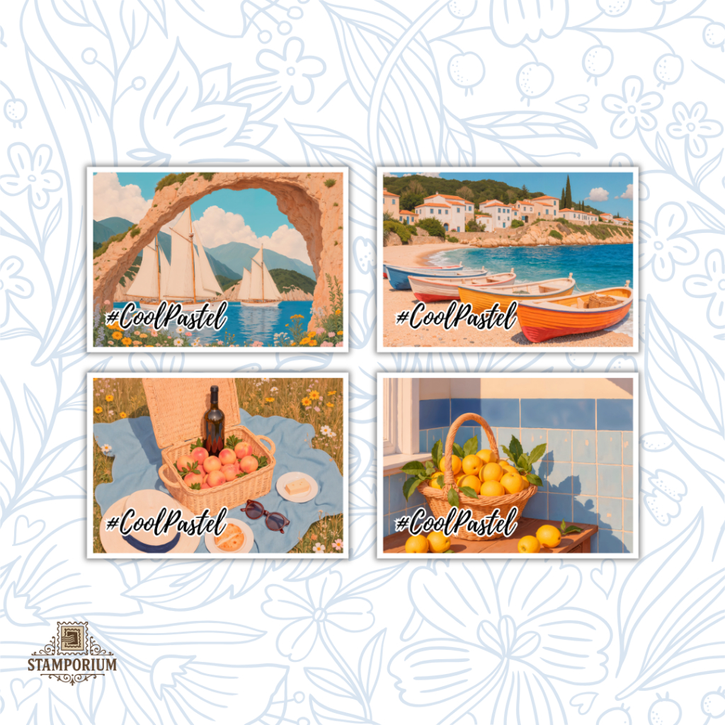 

STAMPORIUM | Kartu Pos / Postcard | CoolPastel #1