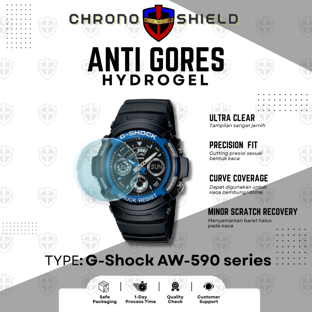 Anti Gores G-Shock AW590 AW591 AW 590 591 Hydrogel