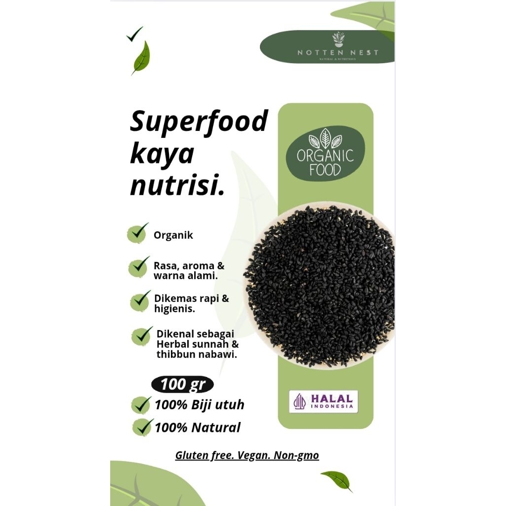 

Habbatussauda (Nigella Seeds) Kualitas Premium - Herbal Tradisional | 50g-1kg