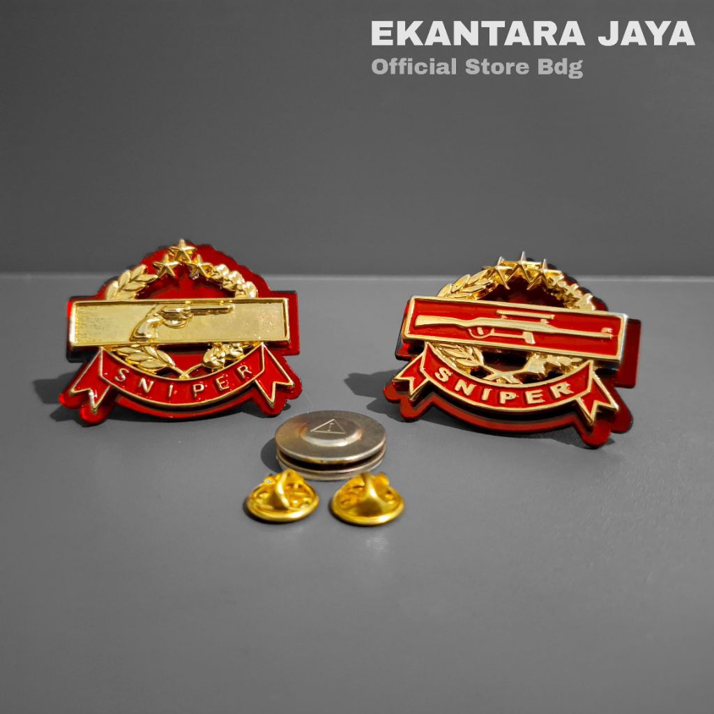 DELTA Original-Brevet Sniper POLRI Full Mika Glossy Premium