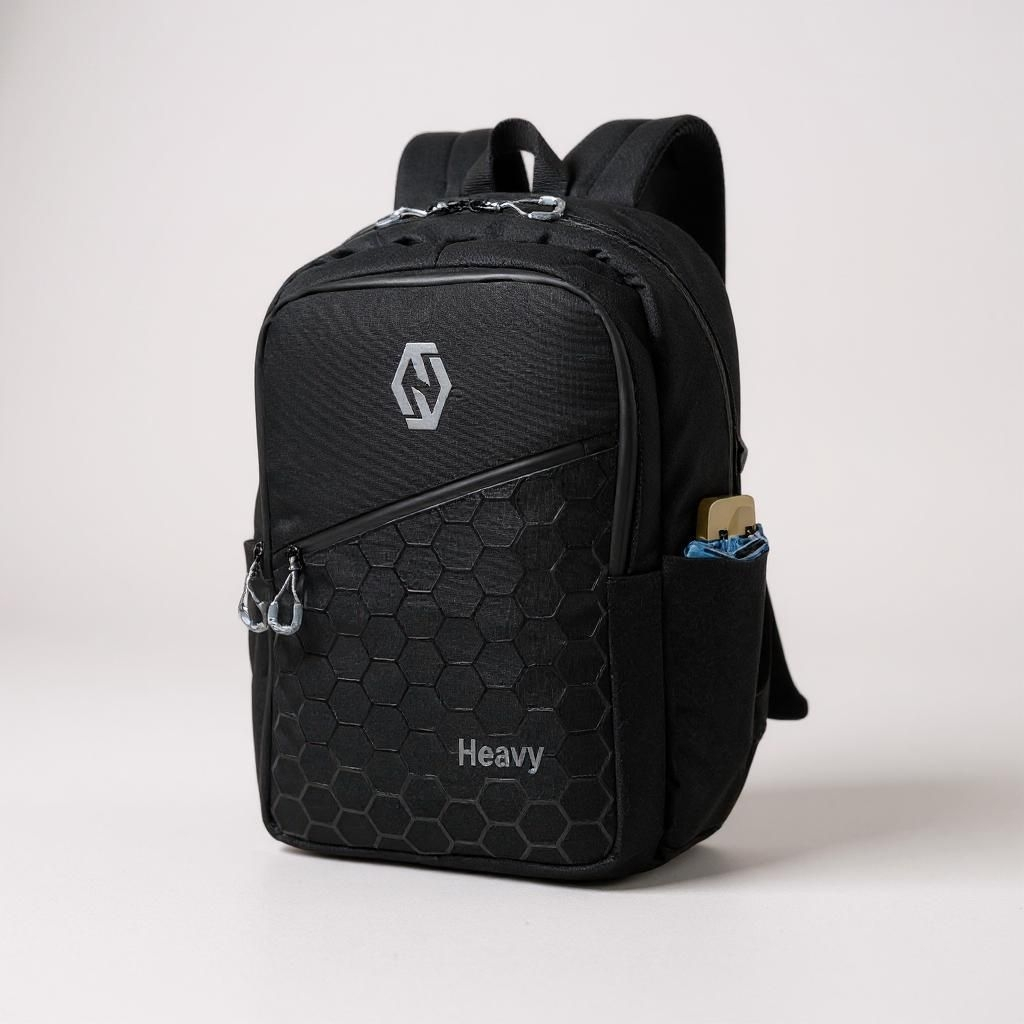 Heavy Bag Ransel Pria Premium Kasual Backpack | Tas Punggung Kerja Kantor | Tas Gendong