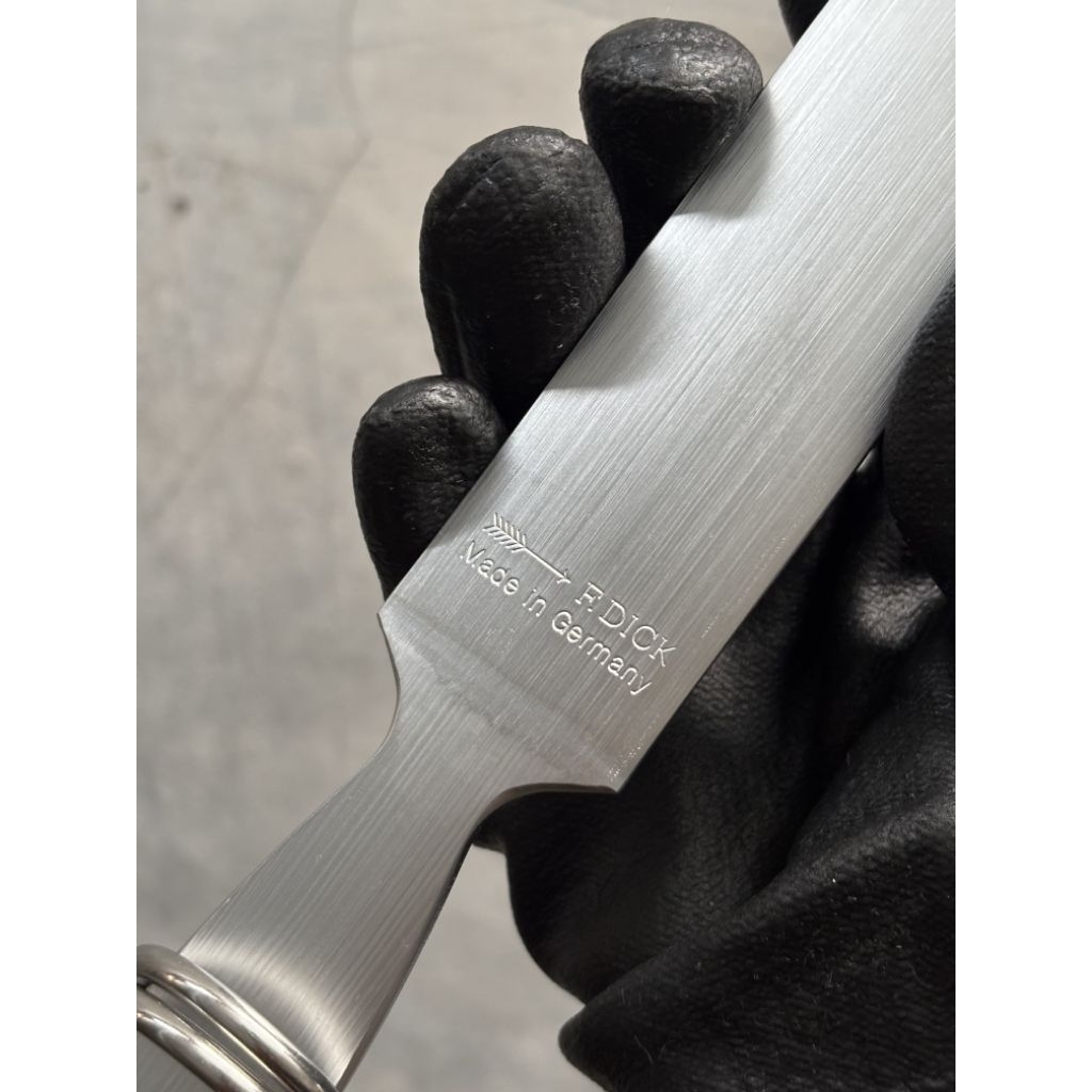 F Dick Balkan Asahan Pisau Sharpening Steel Flat Fine Cut 25cm Baru