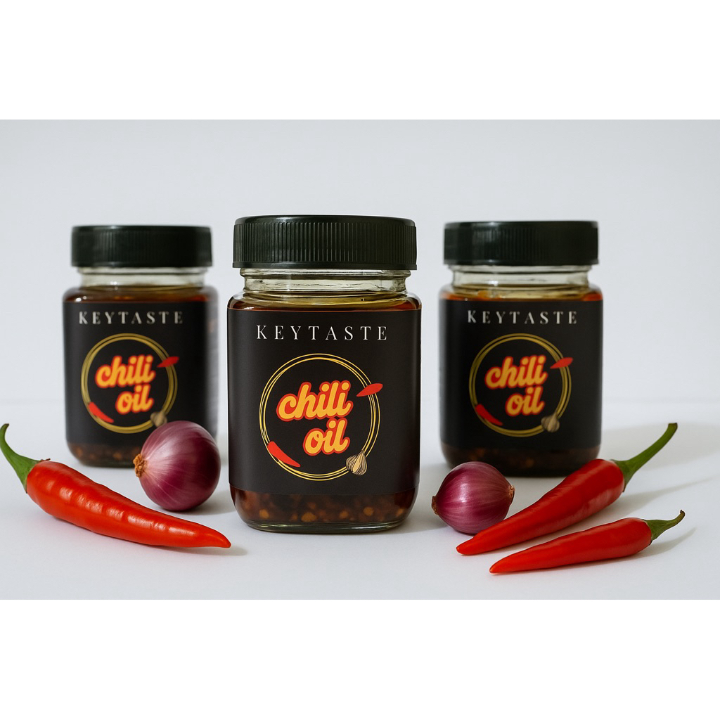 

KEYTASTE - CHILI OIL / MINYAK CABAI 150 GR ( HOME MADE )