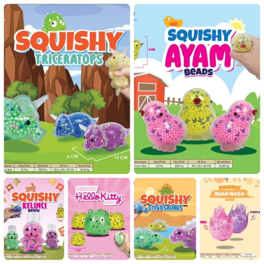 MAINAN SQUISHY BEADS NYALA/SQUISHY BUAH NAGA  NYALA