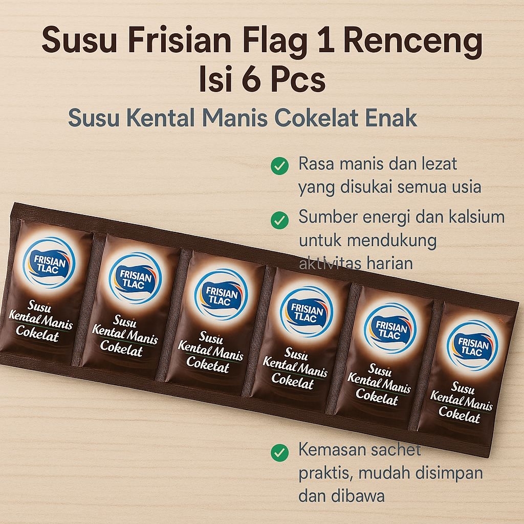 

Susu Frisian Flag 1 Renceng Isi 6 Pcs – Susu Kental Manis Enak & Bergizi