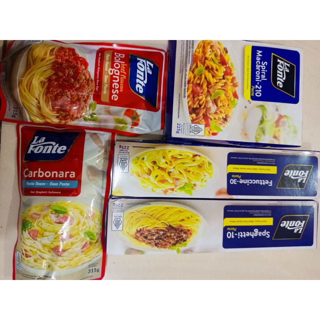 

paket spaghetti lafonte PRJ free tas cantik